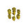 Celtic 3D Revised Yellow & black Dice Set (7)