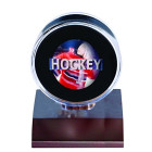 Ultra Pro Dark Wood Puck Holder, Small, Clear