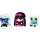 Monster High MINIS 3 PACK - TWYLA DRACULAURA FRANKIE STEIN SEASON 2 FIGURES