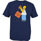 The Simpsons - Homer Herren T-Shirt Slow Man at Work,...