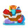 Bright Starts 9295 Ball Pop and Rock Piraten Schiff
