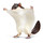 Safari spieltier fliegendes Eichhörnchen 18 x 12 cm braun/weiß