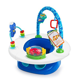 Baby Einstein, 3 In 1 Sitz zum Füttern und Spielen, Einfach Umwandelbar, auf einem Stuhl Befestigbar, Leicht zu reinigen