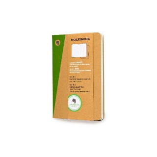 Moleskine Evernote Notizbuch (kariert, Pocket Soft Cover) 2-er-Set natur