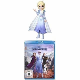 Hasbro Disney Frozen Die Eiskönigin kleine ELSA Puppe mit abnehmbarem Umhang, inspiriert durch den Film Die Eiskönigin 2