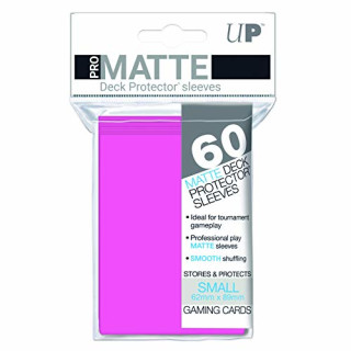 Ultra Pro Small Sleeves - Pro-Matte - Bright Pink (60 Sleeves)