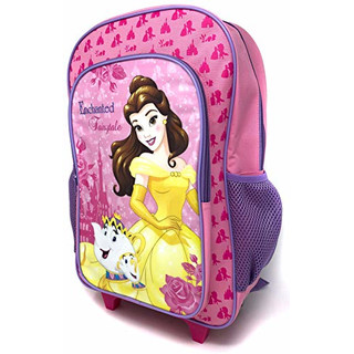 Kinder-Rucksack mit Rollen, Motiv Mrs Potts/Chip und Belle, Deluxe