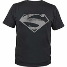 DC Comics - Herren T-Shirt Superman Black and White Logo...