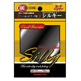 50 KMC Silky Matte Black Sleeves - Standard Size