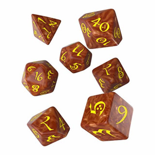 Classic RPG Caramel & yellow Dice Set (7)