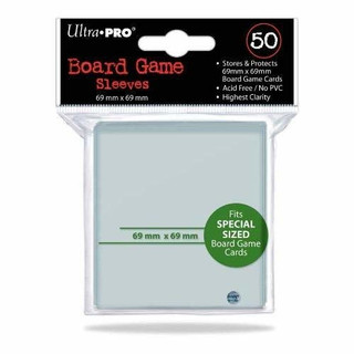 50 Ultra Pro 69 x 69 Square Size Board Game Sleeves Brettspiel Hüllen