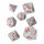 Classic RPG Pearl & red Dice Set (7)