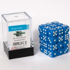 Blackfire Dice Cube ? 12mm D6 36 Dice Set ? Opaque Blue