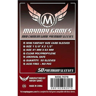 500 Mayday Premium Mini Chimera 43 x 65 Board Game Sleeves - 10 Packs 7079 - Brettspielhüllen