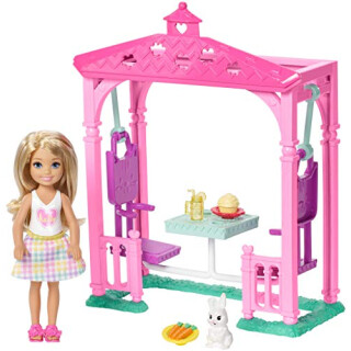 Barbie FDB34 Chelsea Puppe und Picknick Spielset