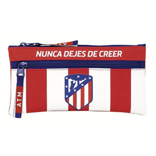 Federmappe für die Schule mit doppeltem Reißverschluss Atlético De Madrid - Offiziell