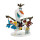 Bullyland 12943 - Disney Olafs Frozen Adventure Spielfigur, Olaf mit Girlande