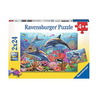 Ravensburger Puzzle Bunte Unterwasserwelt 2x24 Teile 09017
