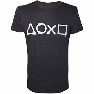 Playstation - Buttons Artwork Printed Crewneck T-shirt - S