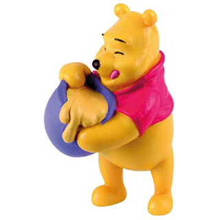 Bullyland 12340 - Spielfigur, Walt Disney Winnie Puuh mit Honigtopf, ca. 6,5 cm