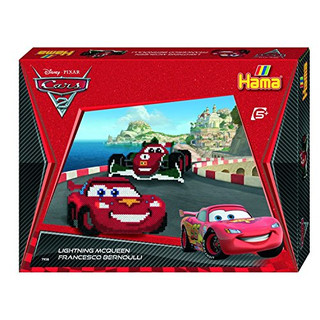 Hama 7938 - Bügelperlen Geschenkpackung Disney Cars, ca. 4000 Perlen, 3 Stiftplatten und weiterem Zubehör