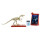 Mattel Jurassic World Fossil Strikers Velociraptor Figure