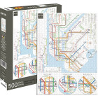 Aquarius 62130 New York Subway Puzzle, Mehrfarbig