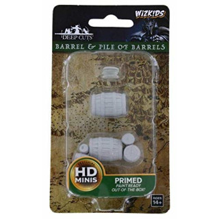 Dungeons & Dragons WizKids: Deep Cuts Unpainted Miniatures: Barrel & Pile of Barrels