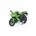 Maisto Kawasaki Ninja ZX-10R: Originalgetreues Motorradmodel, Maßstab 1:12, mit Federung und ausklappbarem Seitenständer, 18 cm, grün (531187)