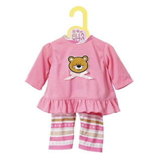 Zapf Creation 870075 Dolly Moda Pyjamas, Puppenkleidung 39-46 cm