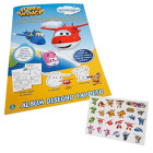 Super Wings - Quadernone - Album Da Disegno Con Stickers...