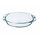 Pyrex Reflections - Irresistible Glass Oval Roaster Pie Serving Dish High Heat Resistance - L32 x W19 x H6cm, 1.9L