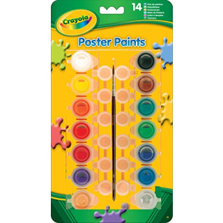 Crayola 5039780 - Plakatfarben, 14 Stück