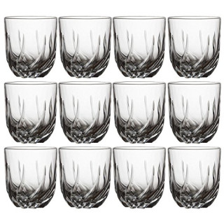 2 RCR Twist Crystal Short Whisky Water Tumblers Glasses, 9 x 9 x 10 cm