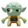 BulbBotz Star Wars Yoda Kinderwecker beleuchtet, grün/braun, Kunststoff, 19 cm hoch, LCD-Display, Junge/Mädchen, offizielles Produkt