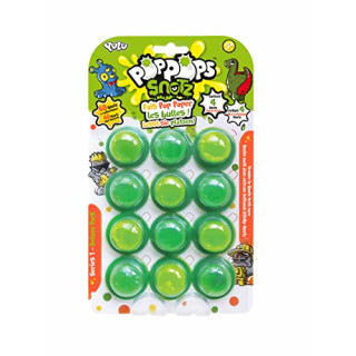 Bandai – Poppops – Deluxe-Pack mit 12 Poppops Snotz – 12 grüne Slime-Bubbles zum Zerplatzen & 4 Überraschungsfiguren zum Sammeln – Basteln – Knetmasse – YL07113