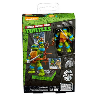 Mega Bloks Teenage Mutant Ninja Turtles Collectors 1987 Classic Leonardo Figure