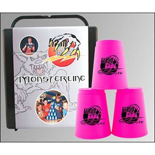 Gioco di strategia FlashCups Mostro Linea Neon Rosa m. Dvd [Importato dalla Germania]