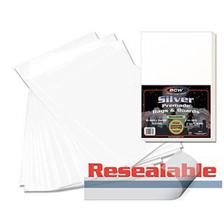 BCW Resealable Silver Thick Comic Bags (100 Stück)