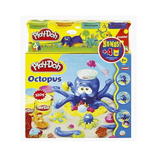 Play-Doh 20472148 - Octopus Spielset mit 4er Pack Knetdosen extra