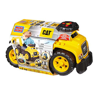 Mattel Mega Bloks First Builders DCH13 CAT Ride-On mit Baggerarm