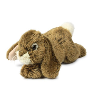 Anna Club Plüsch ACP16807 - Plüschfigur Kaninchen Liegend 18 cm, braun, Plüschtiere