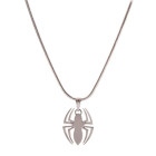 Genuine Marvel - Spider-Man Logo Silver Necklace