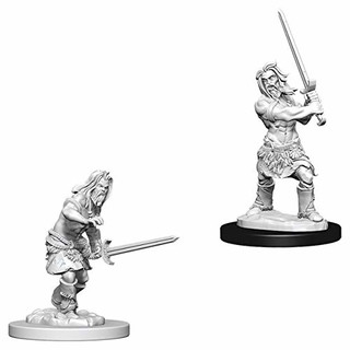 Pathfinder Battles Deep Cuts Unpainted Miniatures - Male Human Barbarian