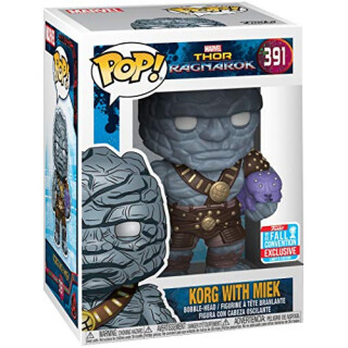 Funko 30763 POP Bobble: Marvel: Thor Ragnarok: Korg w/ Miek