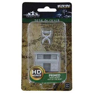 Dungeons & Dragons WizKids: Deep Cuts Unpainted Miniatures: Desk & Chair