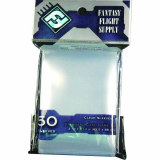 Fantasy Flight Card Game Sleeves Klar Clear - 63,5 x 88 Standard