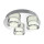 Philips A+, Mybathroom LED Spot Resort 3flg. 3417211P0, 1500lm, Chrom, aluminium, 18 watts, Silber, 21.5 x 21.5 x 6.1 cm