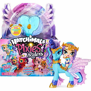 Hatchimals Pixies Riders Lagoon Lily Pixie und Seastallion - Sammelfigur und Fabelwesen zum Reiten und vielen Überraschungen