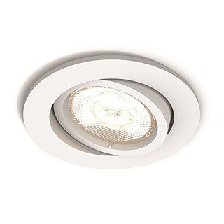 Philips 5039131P0 A++ to A, myLiving LED Einbauspot Shellbark Eckig Warmglow, 500 lm, Plastik, 4.5 W, Integriert, weiß, 9 x 9 x 5 cm